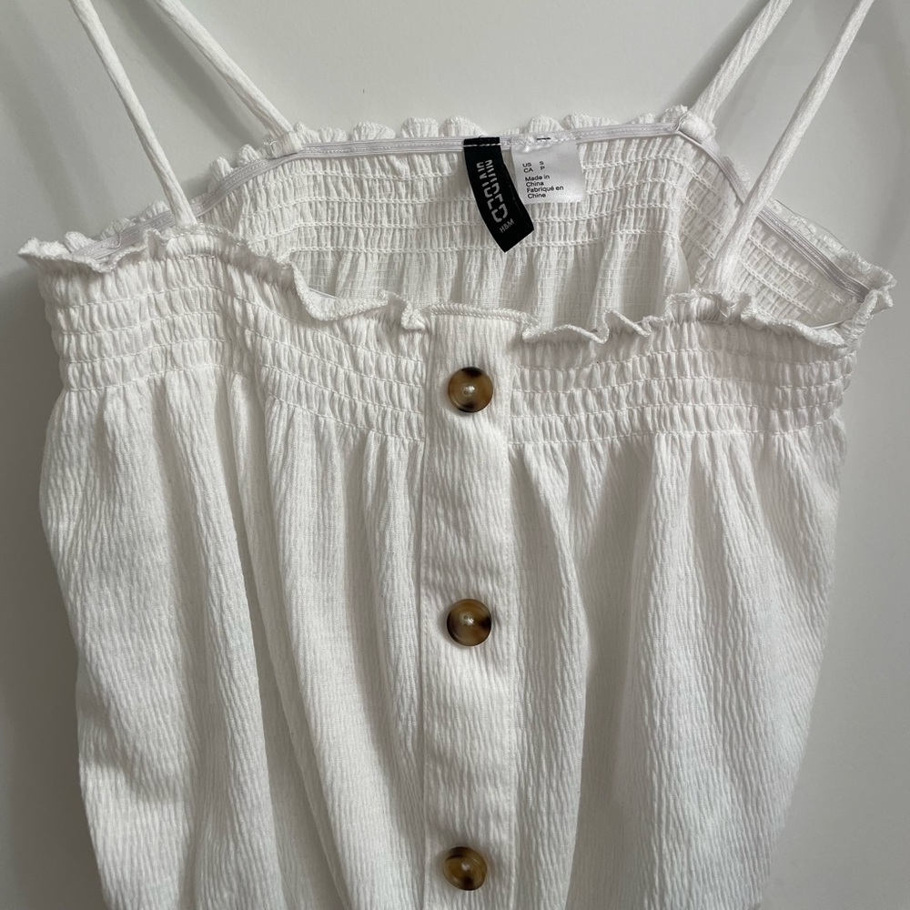 H&M cropped white tank - Picture 2 of 5
